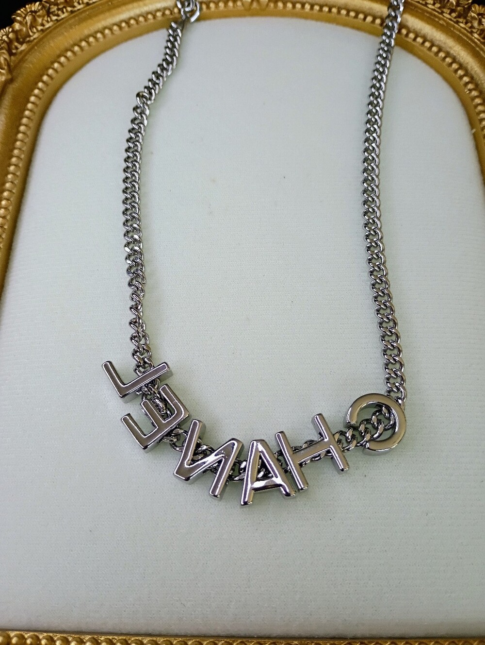 New Fashion Jewelry Silver-Tone Letter Necklace